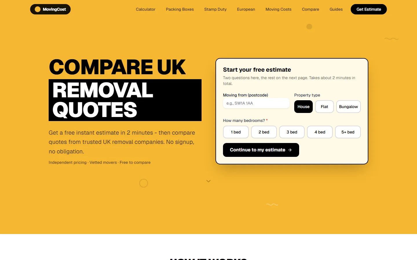 MovingCost pe calculator